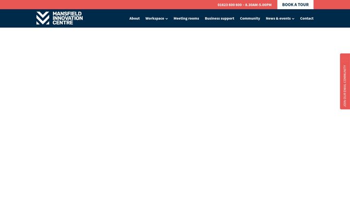 Screenshot of mansfield-ic.co.uk