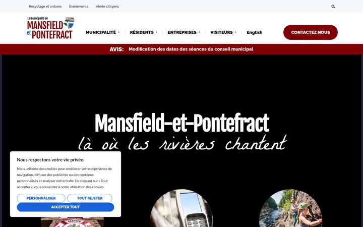 Screenshot of mansfield-pontefract.com