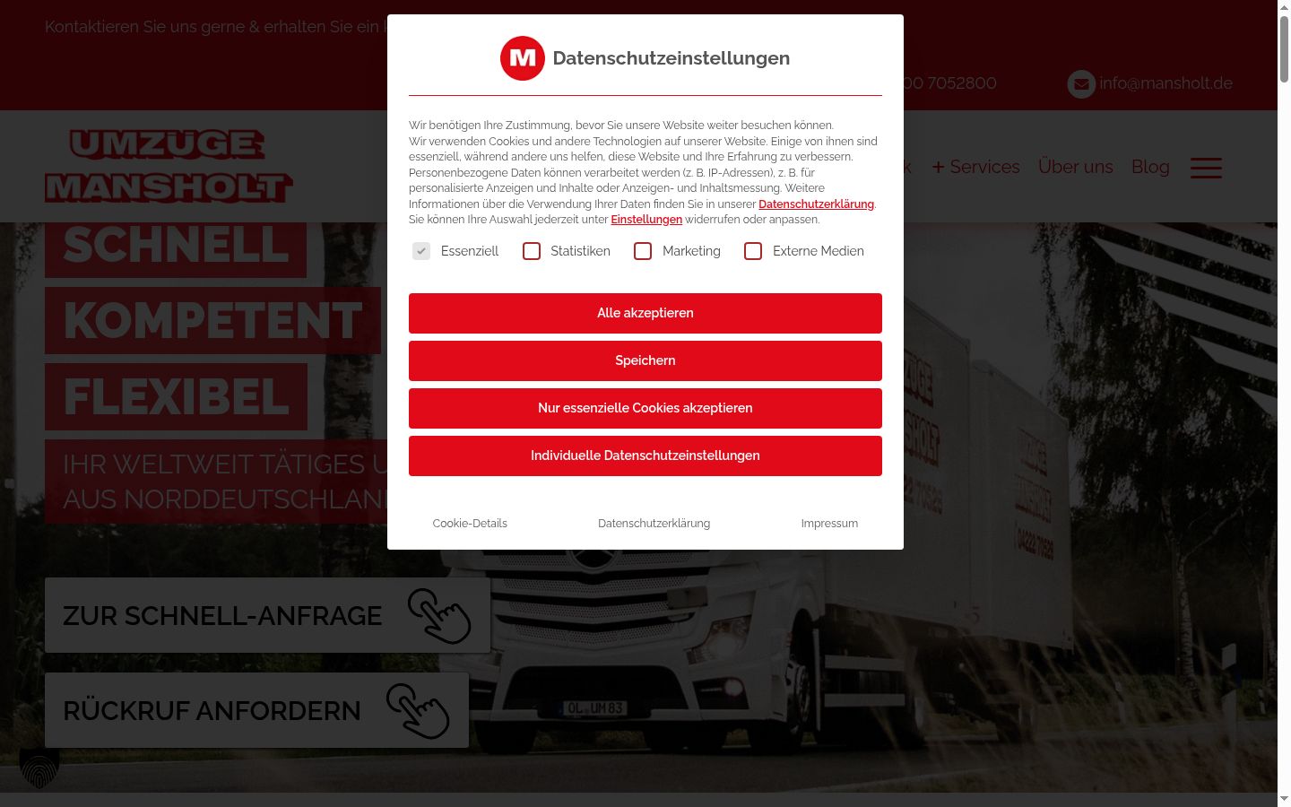 Sutikimo reklamjuostės, rodytos prieš bet kokią sąveiką, ekrano kopija