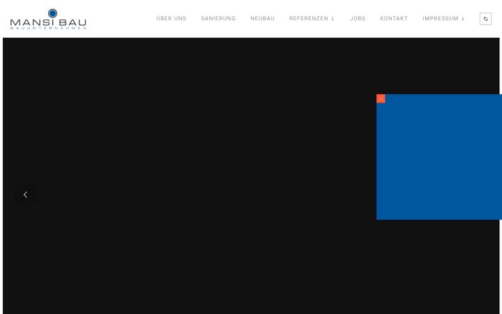 Screenshot of mansibau.de