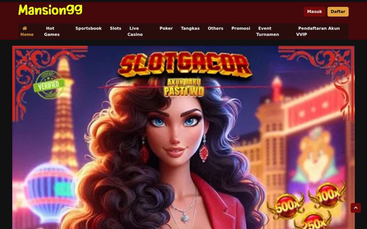 Screenshot of mansion99slot.com