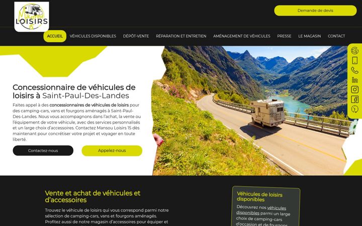 Screenshot of mansou-loisirs15.fr