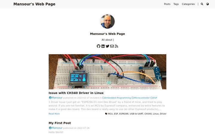 Screenshot of mansour.dev