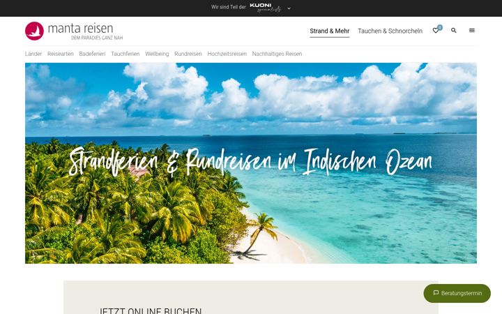 Screenshot of manta.ch