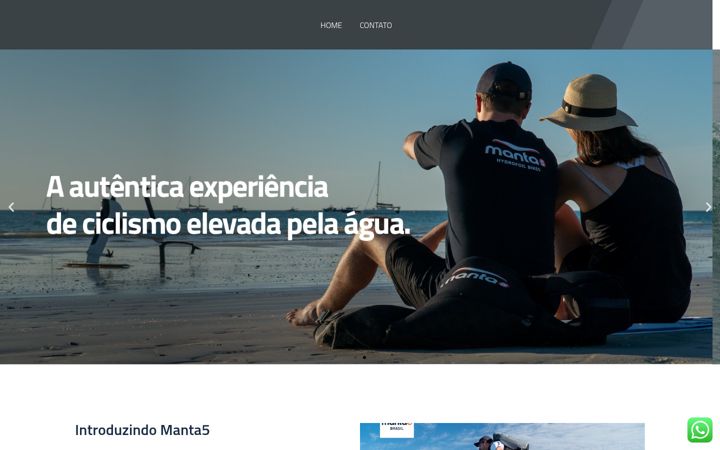 Screenshot of manta5.com.br