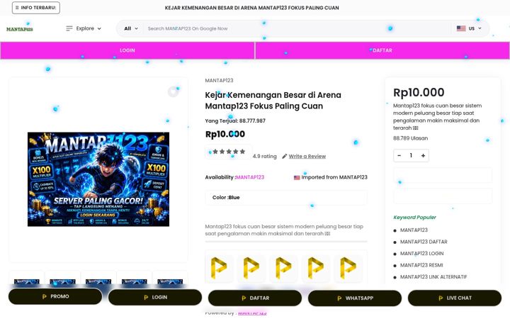 Zrzut ekranu mantap123.site