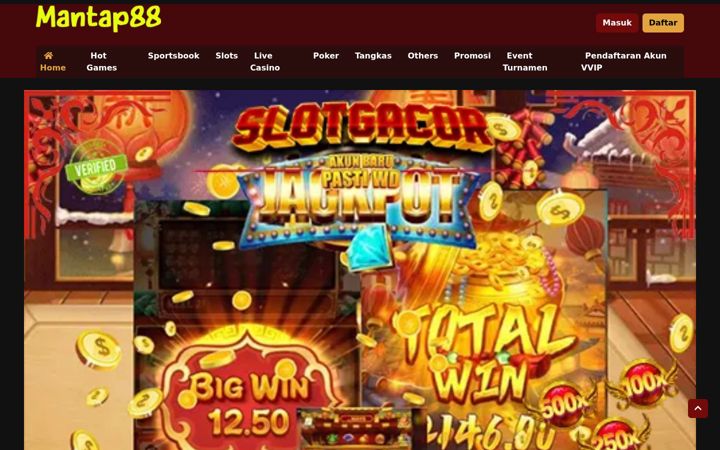 Screenshot van mantap88slot.org