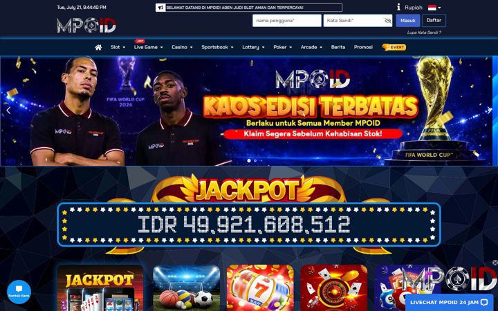 Screenshot of mantapmpoid.com