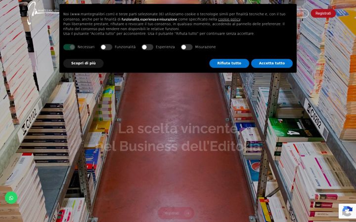 Screenshot of mantegnalibri.com