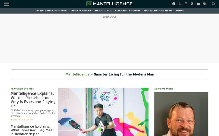 Screenshot of mantelligence.com