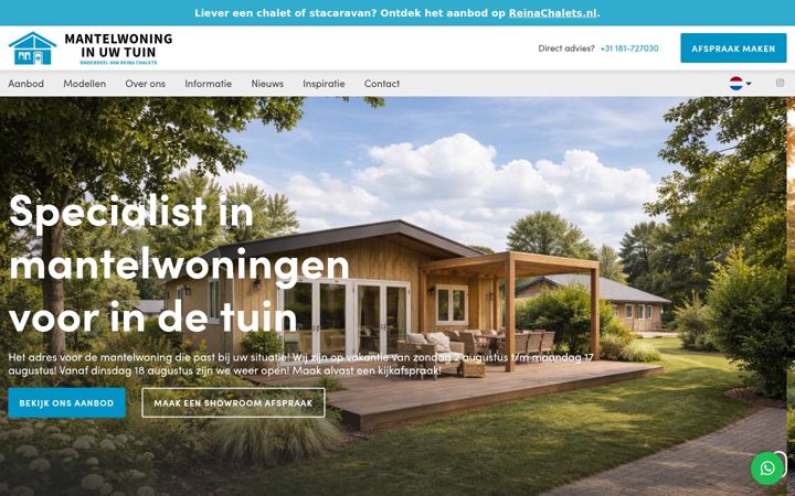 Képernyőkép: mantelwoninginuwtuin.nl