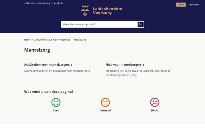 Screenshot of mantelzorglv.nl