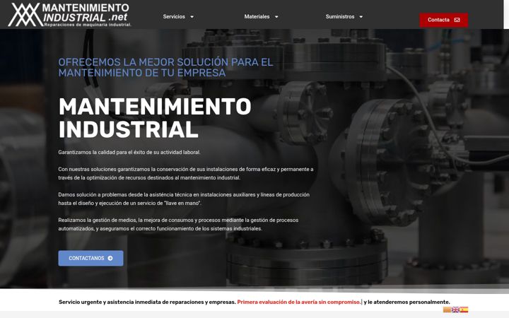 Screenshot of mantenimiento-industrial.net