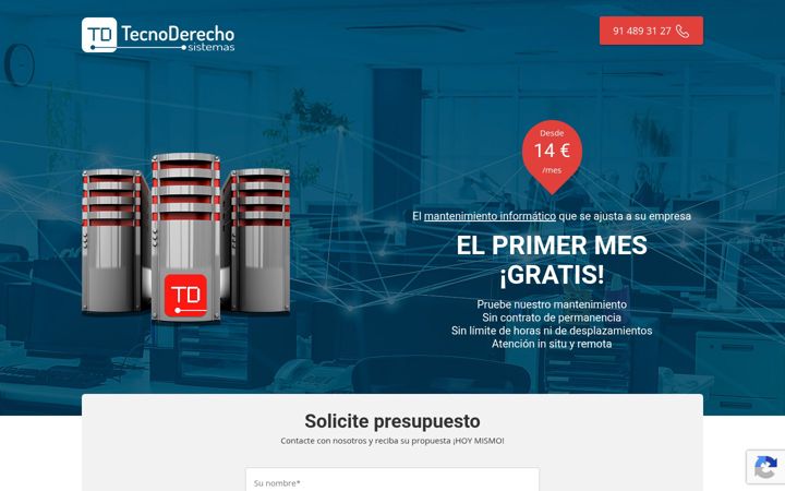 Screenshot of mantenimiento-informatico.es