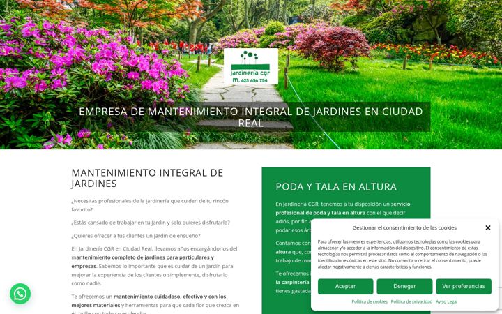 Screenshot of mantenimientodejardinesciudadreal.es