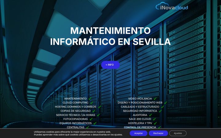 Screenshot of mantenimientoinformaticoensevilla.com