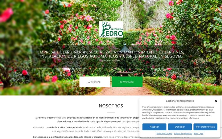 Screenshot of mantenimientojardinessegovia.com