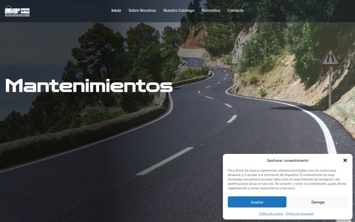 Screenshot of mantenimientosviales.com