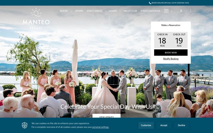 Screenshot of manteo.com