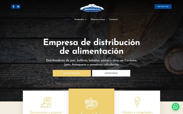 Screenshot of mantepan.com