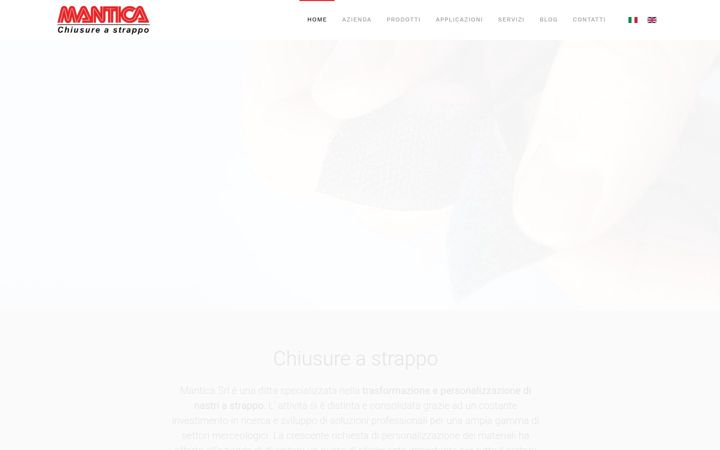 Screenshot of mantica.it