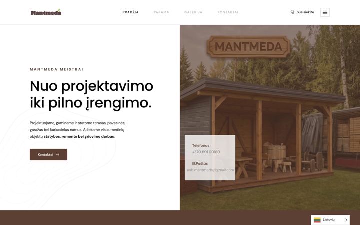 Screenshot of mantmeda.eu
