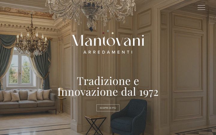 Screenshot of mantovaniarredamenti.it