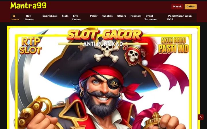 Screenshot of mantra99slot.com