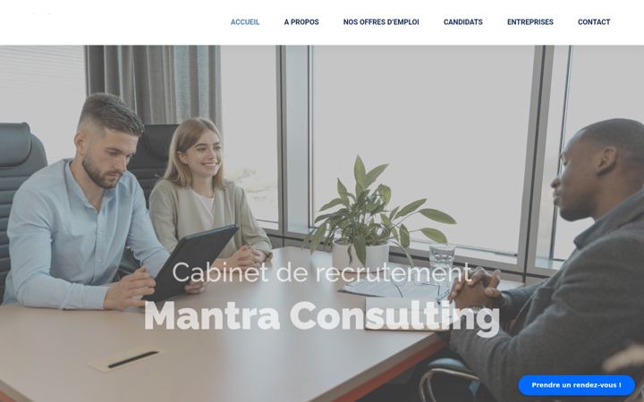 Screenshot of mantraconsulting.fr