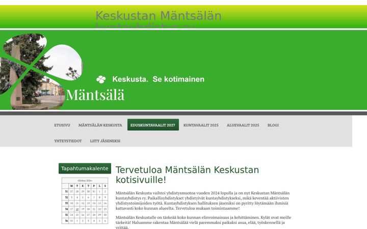 Screenshot of mantsalankeskusta.net