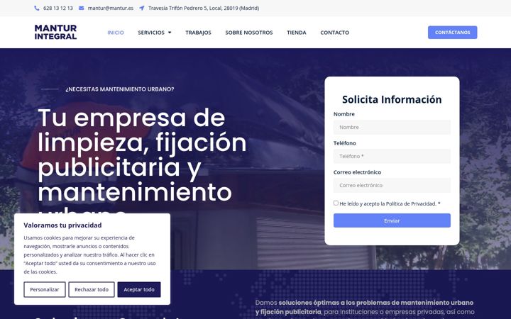 Screenshot of mantur.es