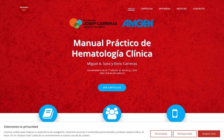 Screenshot of manual-hematologia.com