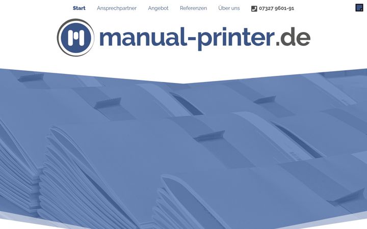 Screenshot of manual-printer.de