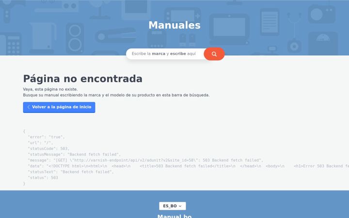 Screenshot stránky manual.bo
