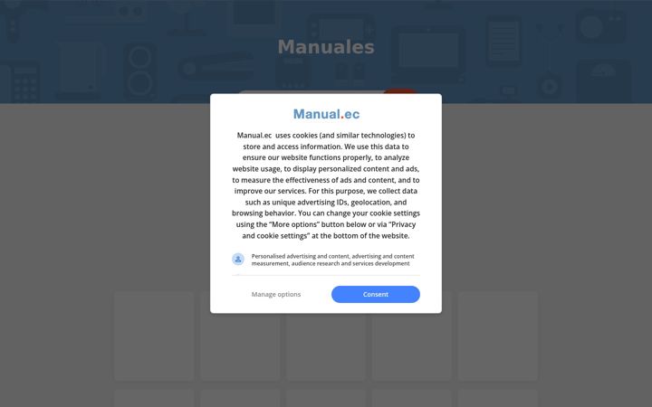 Screenshot of manual.ec