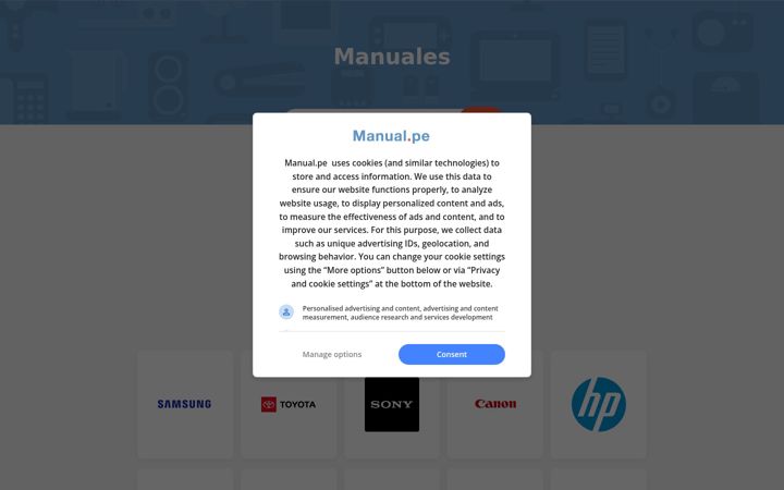 Screenshot of manual.pe