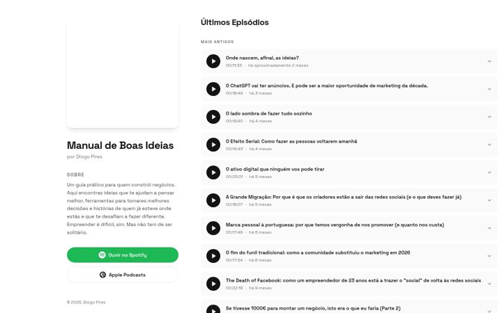 Screenshot of manualdeboasideias.com