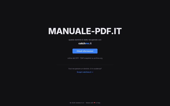 Screenshot of manuale-pdf.it