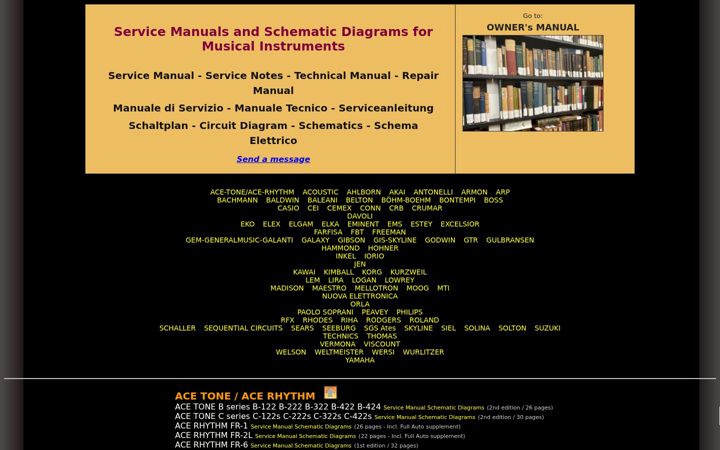 Screenshot of manuals.altervista.org