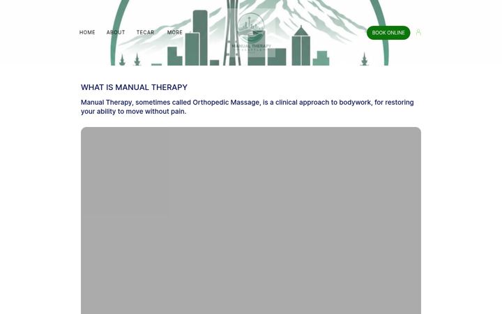 Screenshot of manualtherapyseattle.com