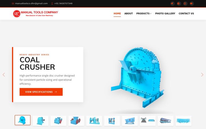 Screenshot of manualtoolsco.com