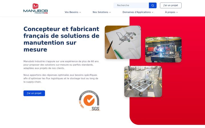 Screenshot of manubob-industrie.fr