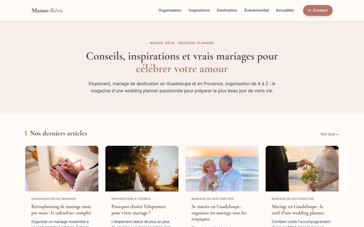 Screenshot of manue-reva.fr