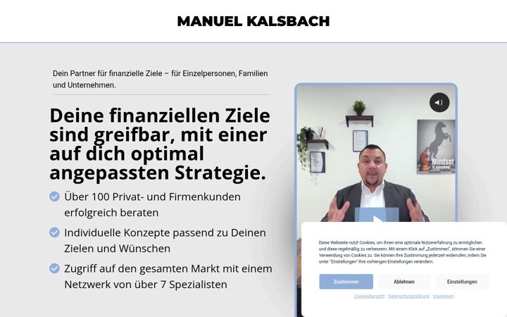 Screenshot of manuel-kalsbach.de