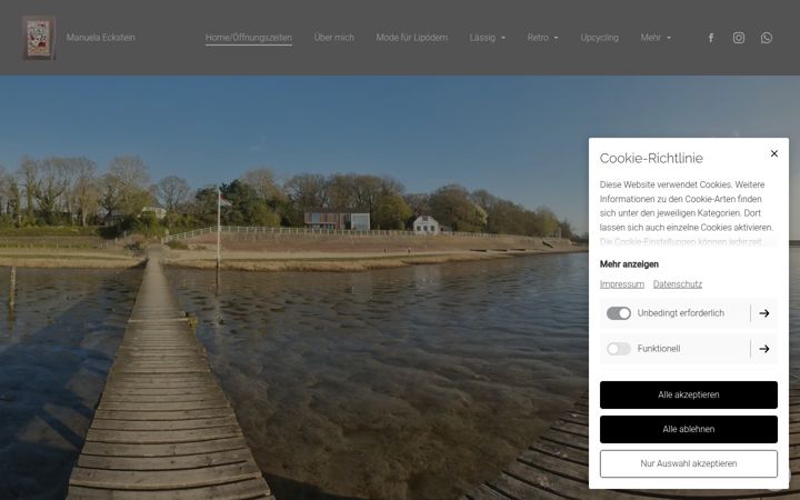 Screenshot of manuela-eckstein.com
