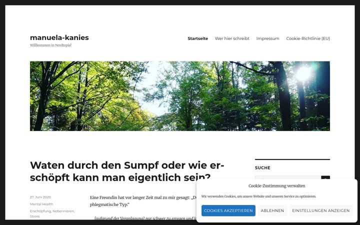 Screenshot of manuela-kanies.de