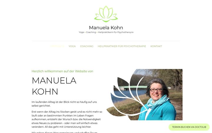 Screenshot of manuela-kohn.de
