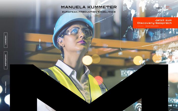 Screenshot of manuela-kummeter.de