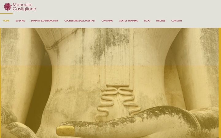 Screenshot of manuelacastiglione.com