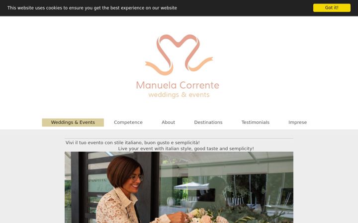 Screenshot of manuelacorrente.com